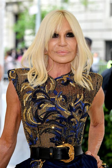 donatella and versace dress|Donatella Versace today images.